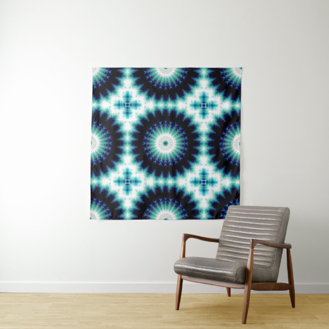 Soundwave Cross Wallpaper Tapestry (In Situ)