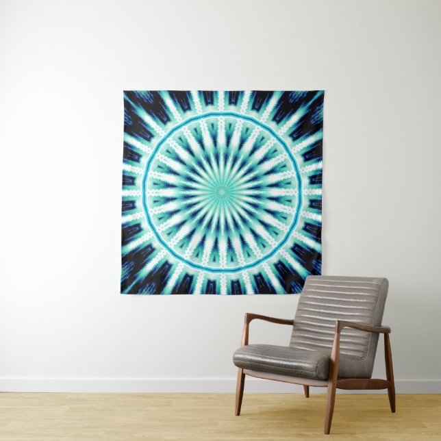 Soundwave Mandala 2 Tapestry (In Situ)