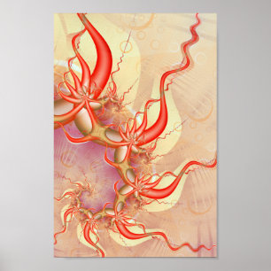 Soundwaves Fractal Poster