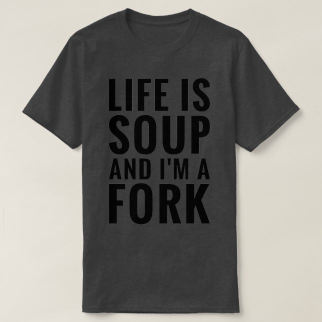 Soup Fork T-Shirt (Design Front)