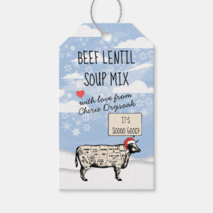 Soup in a jar gift tag recipe directions beef