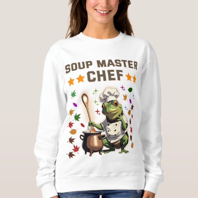  Soup Master Chef Funny Frog T-shirt Sweatshirt T (Front)