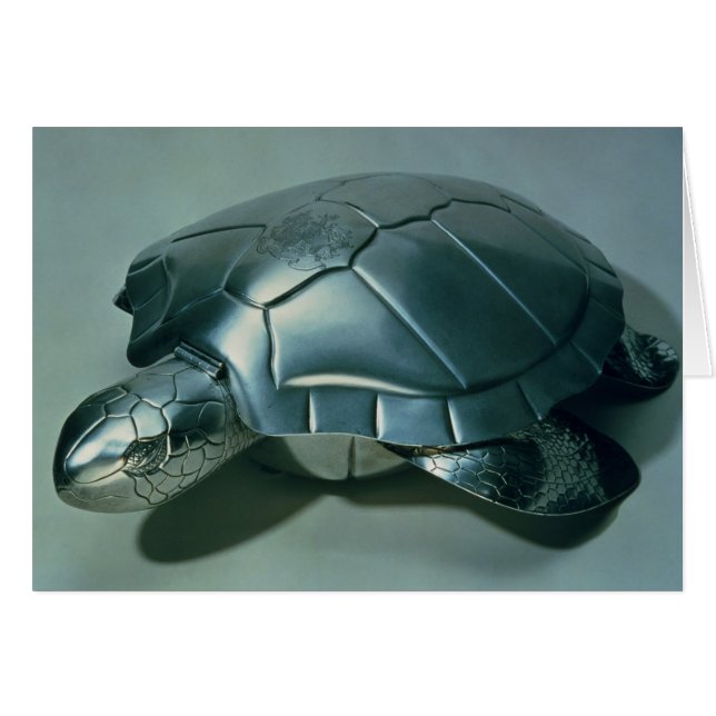 Soup tureen in form of a turtle, 1790's (Front Horizontal)