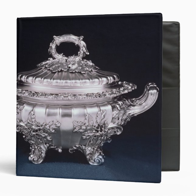 Soup tureen, one of a pair, made by Paul Storr Binder (Front/Inside)