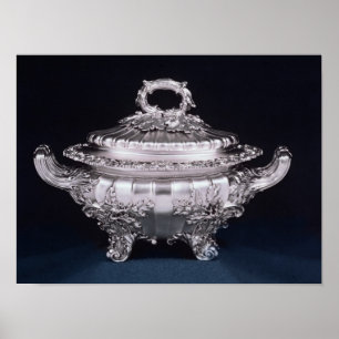 Soup tureen, one of a pair, made by Paul Storr Poster