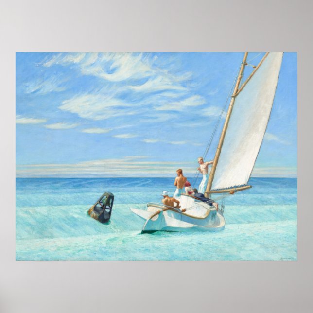 Soupe au sol - Poster d'art artistique Edward Hopp (Devant)