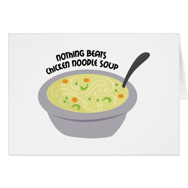Soupe aux nouilles de poulet (Devant horizontal)