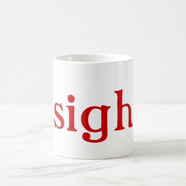 Soupir : tasses (texte rouge) (Centre)