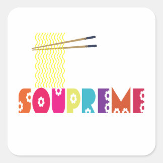 Soupreme Square Sticker