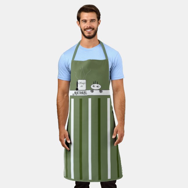 "Soups On" Apron (Worn)
