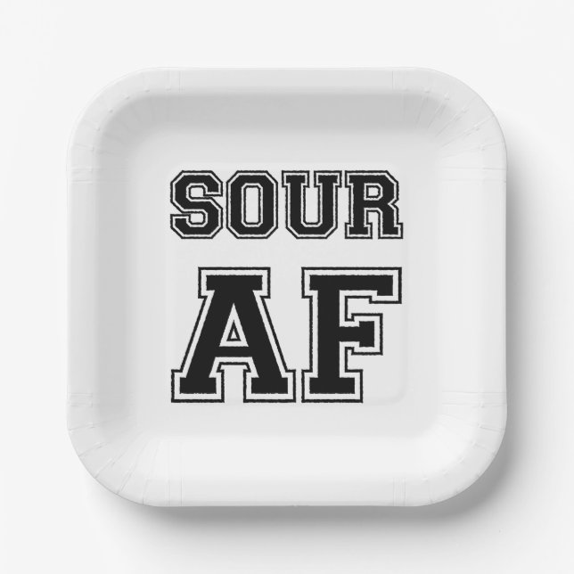 SOUR AF PAPER PLATE (Front)