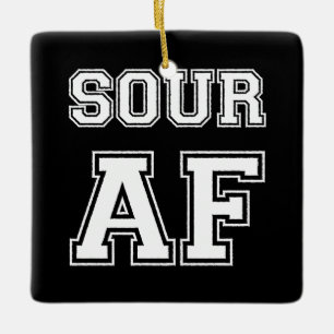 SOUR AF PING PONG BALL CERAMIC ORNAMENT