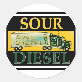 SOUR DIESEL CLASSIC ROUND STICKER