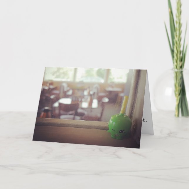 "Sour Green Apple" Congratulatory Card (Front)