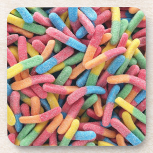 Sour Gummy Worms Coaster