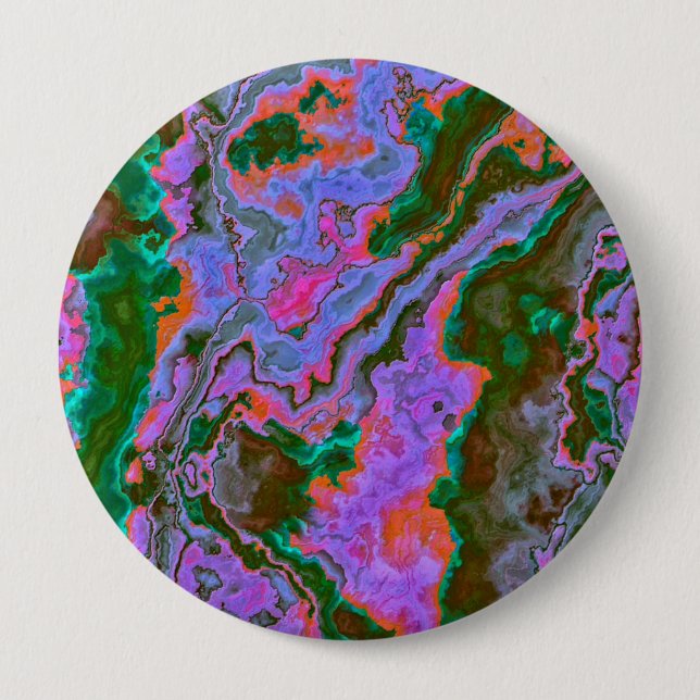 Sour Marble  4 Inch Round Button (Front)