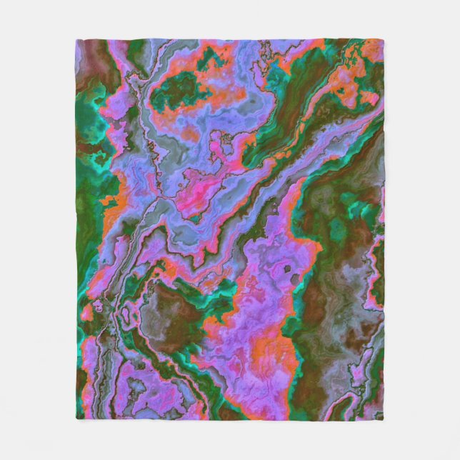 Sour Marble  Fleece Blanket (Front)