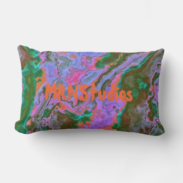 Sour Marble   Lumbar Pillow (Front)