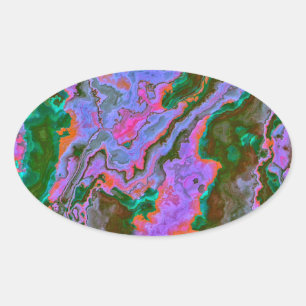 Sour Marble Oval Sticker