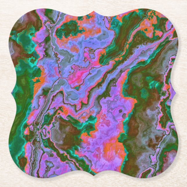 Sour Marble   Paper Coaster (Front)