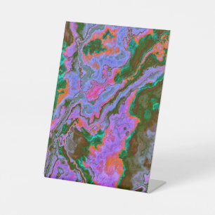 Sour Marble  Pedestal Sign