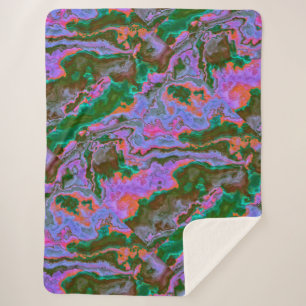 Sour Marble  Sherpa Blanket