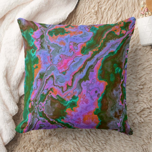Sour Marble   Throw Pillow (Blanket)