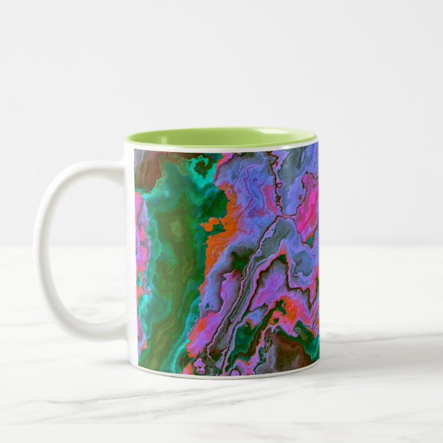 Sour Marble  Two-Tone Coffee Mug (Left)