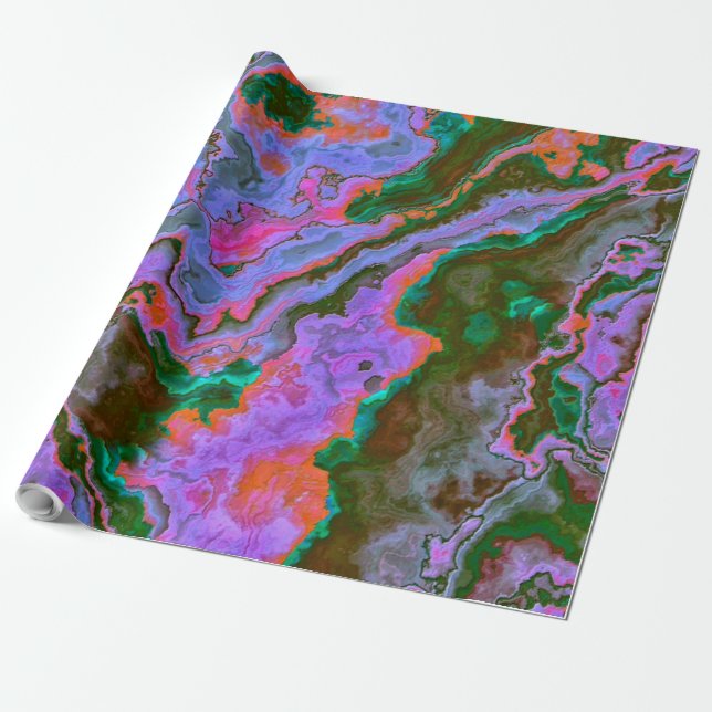Sour Marble  Wrapping Paper (Unrolled)