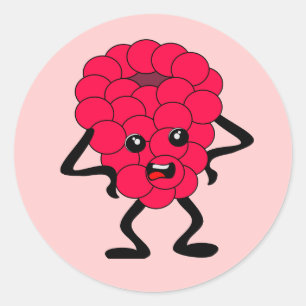 Sour Raspberry: Bad Fruit Gang Classic Round Sticker