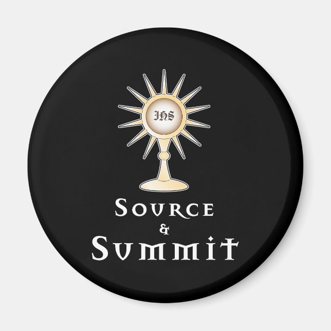 Source and Summit: Holy Eucharist Magnet (Front)