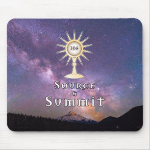 Source and Summit: Holy Eucharist Mouse Pad