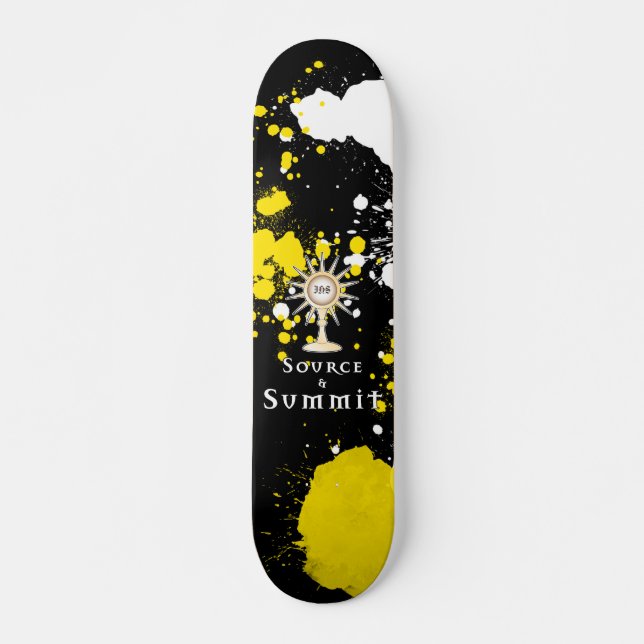 Source and Summit: Holy Eucharist Skateboard (Front)