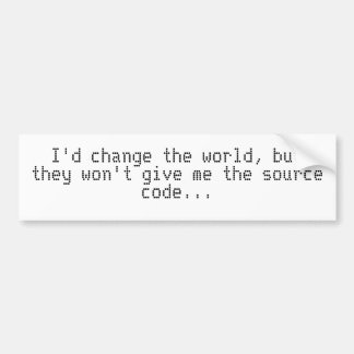 source code bumper sticker