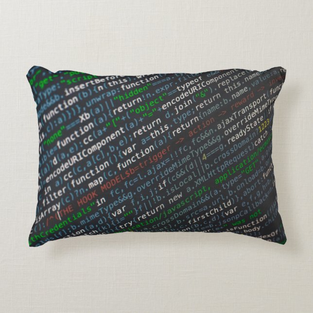 Source codes screenshot accent pillow (Front)