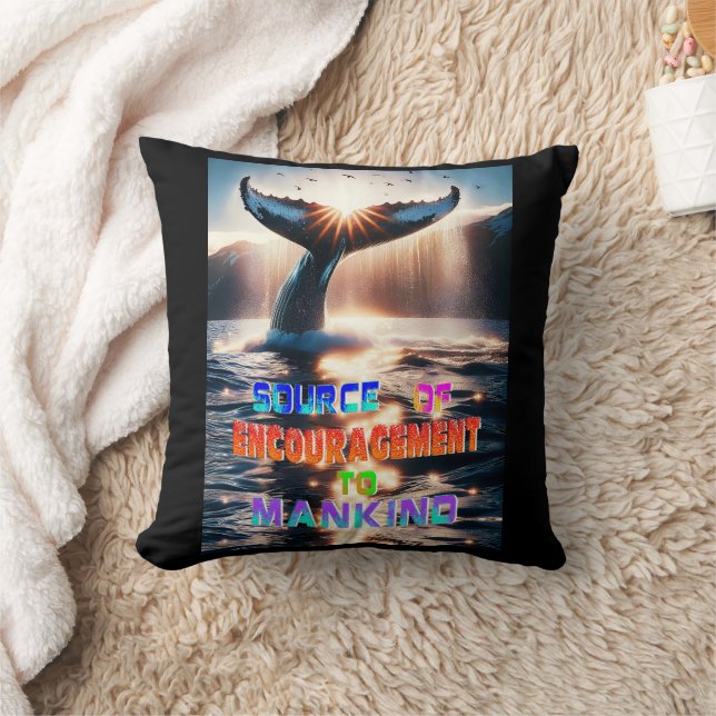 Source Of Encouragement To Mankind Throw Pillow (Blanket)