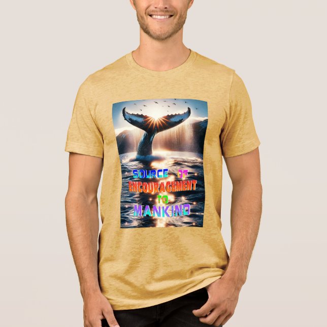 Source Of Encouragement To Mankind Tri-Blend Shirt (Front)