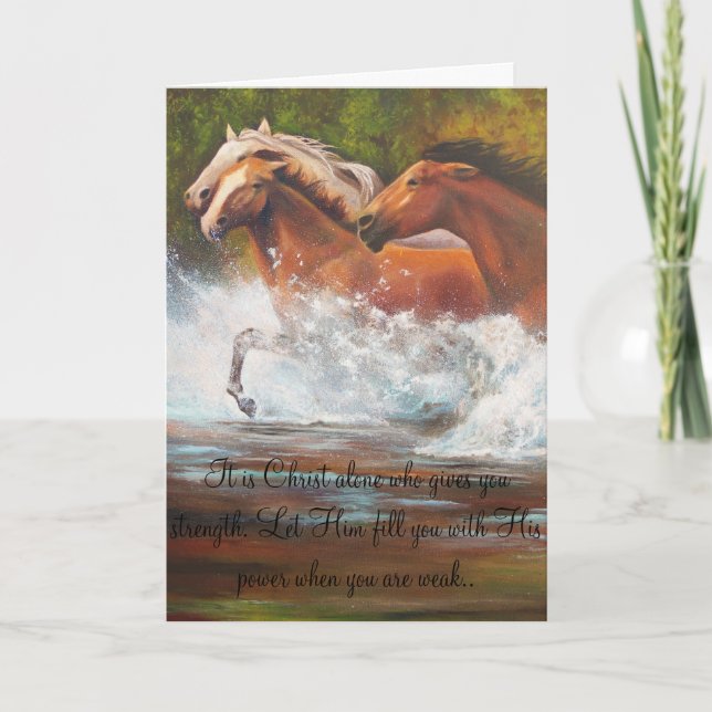 Source of Strength Greeting Card (Front)