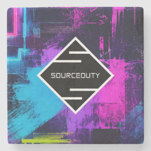 Sourceduty Logo Stone Coaster