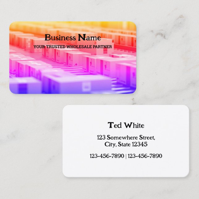 Sourcing Wholesale Distributor Business Card (Front/Back)