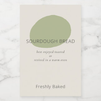 Sourdough Bread Care Sage Artisan 2x3 Bakery Label