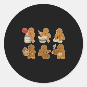 Sourdough Bread Christmas Gingerbread Homemaker Ba Classic Round Sticker