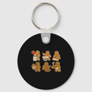 Sourdough Bread Christmas Gingerbread Homemaker Ba Keychain
