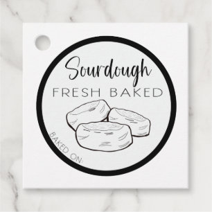 SOURDOUGH ENGLISH MUFFIN TAGS, HOMEMADE SOURDOUGH  FAVOUR TAGS