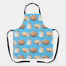 Sourdough Themed All-Over Print Apron