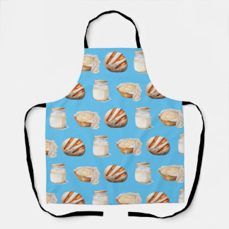 Sourdough Themed All-Over Print Apron