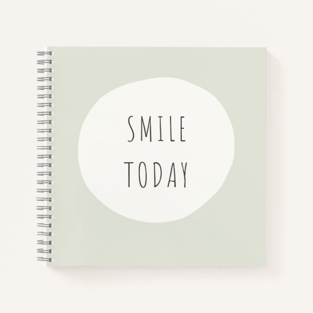 souriez aujourd'hui. Journal Carnet spirale (Devant)