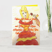 Souriez sur votre carte d'anniversaire cardiaque