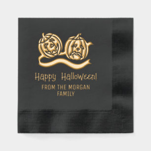 Sourire et battre les Citrouilles Bonne Halloween