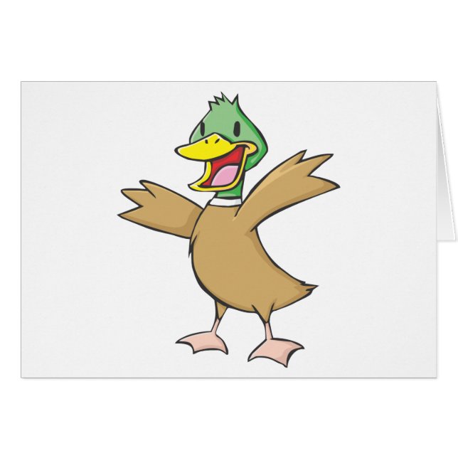 Sourire heureux de canard de Mallard (Devant horizontal)